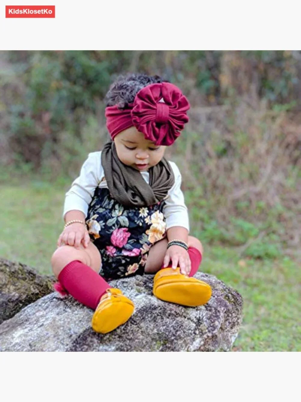 10 Pack Stretchy Velvet Big Bow Headbands for Baby Girls Toddlers